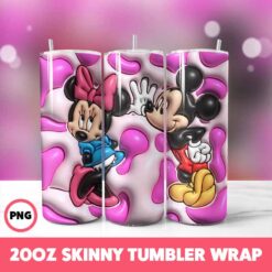 Mickey Mouse 32 Tumbler Wrap, 20oz Skinny Tumbler Wrap