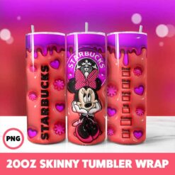 Mickey Mouse 34 Tumbler Wrap, 20oz Skinny Tumbler Wrap