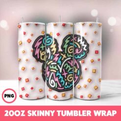 Mickey Mouse 41 Tumbler Wrap, 20oz Skinny Tumbler Wrap