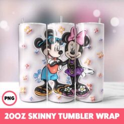 Mickey Mouse 54 Tumbler Wrap, 20oz Skinny Tumbler Wrap