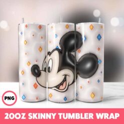 Mickey Mouse 58 Tumbler Wrap, 20oz Skinny Tumbler Wrap