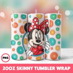 Mickey Mouse 59 Tumbler Wrap, 20oz Skinny Tumbler Wrap