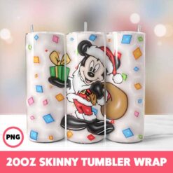 Mickey Mouse 68 Tumbler Wrap, 20oz Skinny Tumbler Wrap