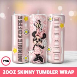 Mickey Mouse 82 Tumbler Wrap, 20oz Skinny Tumbler Wrap