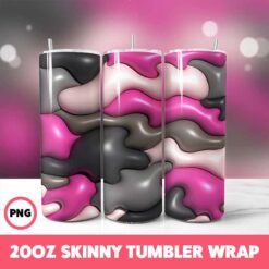 Patterns 19 Tumbler Wrap, 20oz Skinny Tumbler Wrap