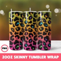 Patterns 4 Tumbler Wrap, 20oz Skinny Tumbler Wrap