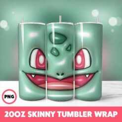 Pokemon Video Games 16 Tumbler Wrap, 20oz Skinny Tumbler Wrap