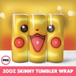 Pokemon Video Games 6 Tumbler Wrap, 20oz Skinny Tumbler Wrap