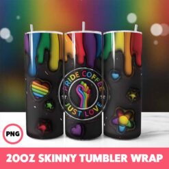 Pride 1 Tumbler Wrap, 20oz Skinny Tumbler Wrap