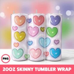 Pride 3 Tumbler Wrap, 20oz Skinny Tumbler Wrap