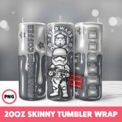 Starwars 5 Tumbler Wrap, 20oz Skinny Tumbler Wrap