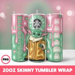 Starwars 8 Tumbler Wrap, 20oz Skinny Tumbler Wrap