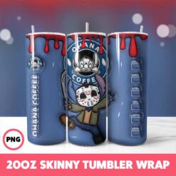 Stitch 16 Tumbler Wrap, 20oz Skinny Tumbler Wrap