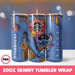 Stitch 22 Tumbler Wrap, 20oz Skinny Tumbler Wrap