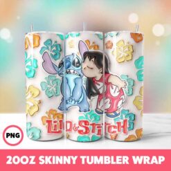 Stitch 23 Tumbler Wrap, 20oz Skinny Tumbler Wrap