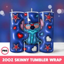 Stitch 31 Tumbler Wrap, 20oz Skinny Tumbler Wrap