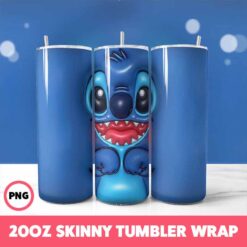 Stitch 39 Tumbler Wrap, 20oz Skinny Tumbler Wrap