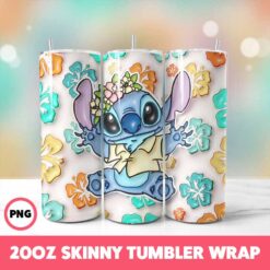 Stitch 44 Tumbler Wrap, 20oz Skinny Tumbler Wrap