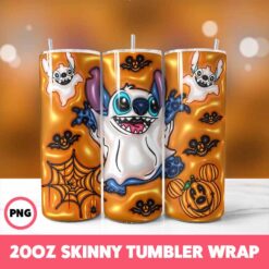 Stitch 56 Tumbler Wrap, 20oz Skinny Tumbler Wrap