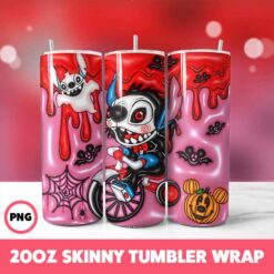 Stitch 60 Tumbler Wrap, 20oz Skinny Tumbler Wrap