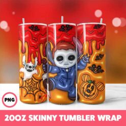 Stitch 63 Tumbler Wrap, 20oz Skinny Tumbler Wrap