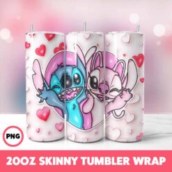 Stitch 66 Tumbler Wrap, 20oz Skinny Tumbler Wrap