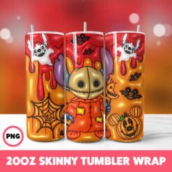 Stitch 67 Tumbler Wrap, 20oz Skinny Tumbler Wrap