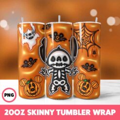 Stitch 68 Tumbler Wrap, 20oz Skinny Tumbler Wrap