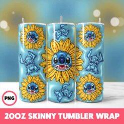 Stitch 70 Tumbler Wrap, 20oz Skinny Tumbler Wrap