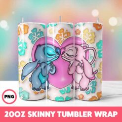 Stitch 74 Tumbler Wrap, 20oz Skinny Tumbler Wrap