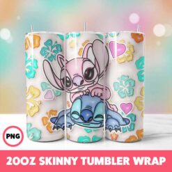 Stitch 75 Tumbler Wrap, 20oz Skinny Tumbler Wrap