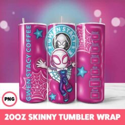 Superhero 1 Tumbler Wrap, 20oz Skinny Tumbler Wrap