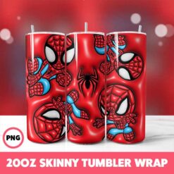 Superhero 7 Tumbler Wrap, 20oz Skinny Tumbler Wrap