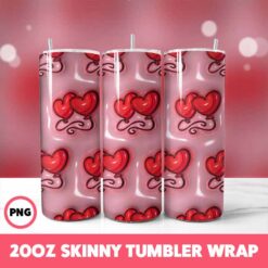 Valentine 119 Tumbler Wrap, 20oz Skinny Tumbler Wrap