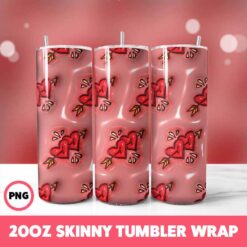 Valentine 121 Tumbler Wrap, 20oz Skinny Tumbler Wrap