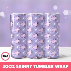 Valentine 131 Tumbler Wrap, 20oz Skinny Tumbler Wrap