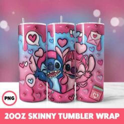 Valentine 174 Tumbler Wrap, 20oz Skinny Tumbler Wrap