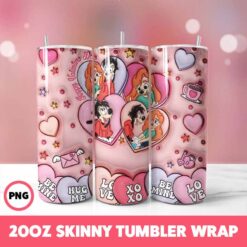 Valentine 199 Tumbler Wrap, 20oz Skinny Tumbler Wrap