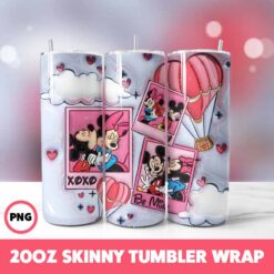 Valentine 208 Tumbler Wrap, 20oz Skinny Tumbler Wrap