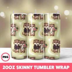 Valentine 21 Tumbler Wrap, 20oz Skinny Tumbler Wrap