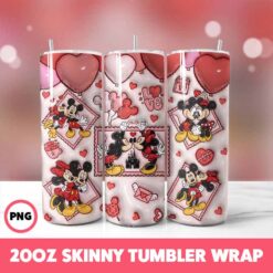 Valentine 213 Tumbler Wrap, 20oz Skinny Tumbler Wrap