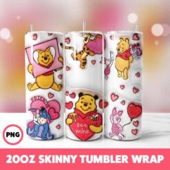 Valentine 226 Tumbler Wrap, 20oz Skinny Tumbler Wrap