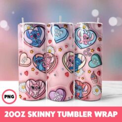 Valentine 232 Tumbler Wrap, 20oz Skinny Tumbler Wrap