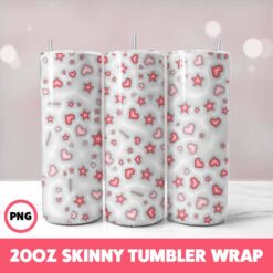 Valentine 241 Tumbler Wrap, 20oz Skinny Tumbler Wrap