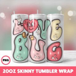 Valentine 252 Tumbler Wrap, 20oz Skinny Tumbler Wrap