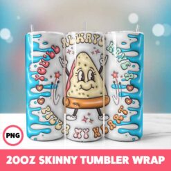 Valentine 254 Tumbler Wrap, 20oz Skinny Tumbler Wrap