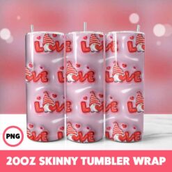 Valentine 42 Tumbler Wrap, 20oz Skinny Tumbler Wrap