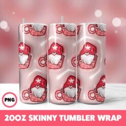 Valentine 44 Tumbler Wrap, 20oz Skinny Tumbler Wrap