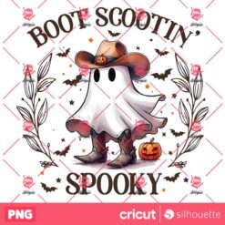 Western Halloween PNG, Spooky Boot Scootin PNG, Trick Or Treat PNG