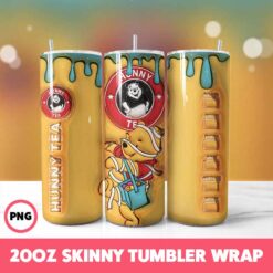 Winnie The Pooh 16 Tumbler Wrap, 20oz Skinny Tumbler Wrap